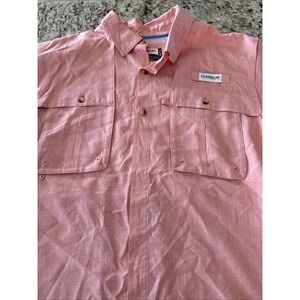 Magellan Dry Fit Outdoors Angler Fit Mens Size L‎ Peach Colored Shirt 5000